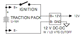 Ignition between pack and converter