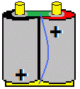Cell board on 2 large cylindrical cells