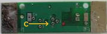 C pad of small cylindrical cell board
