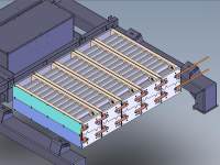 3D rendering of battery