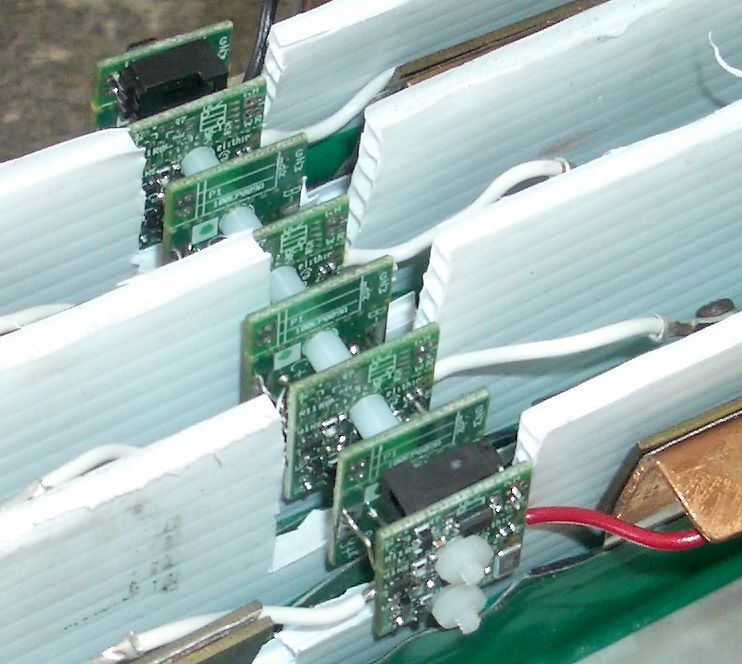 Pouch boards in an application