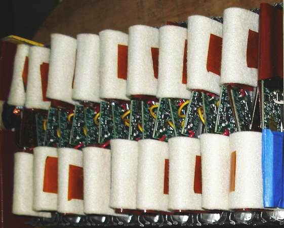 Pouch boards in an application